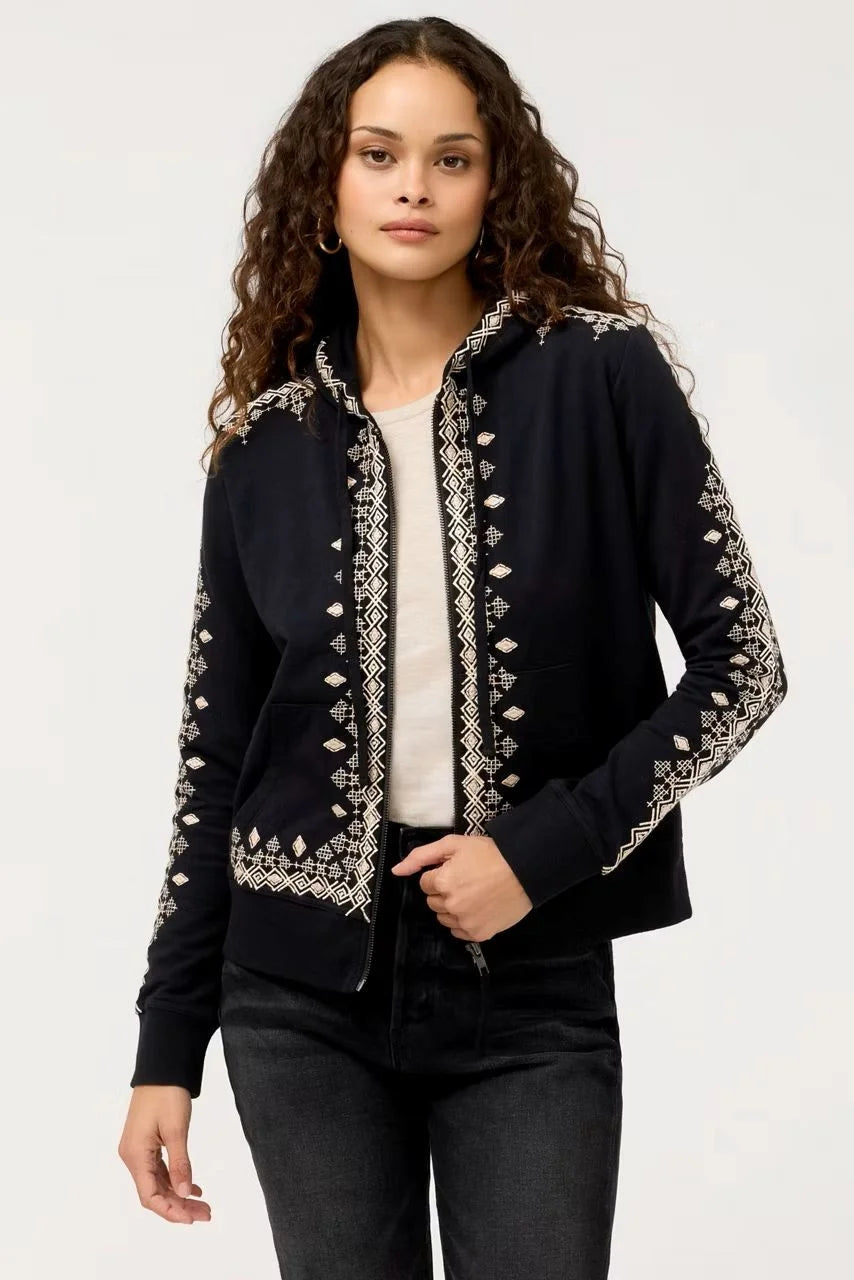 Modern Zip-up Sweatshirt - Tamira