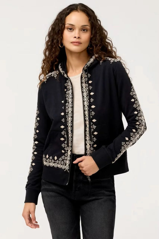 Modern Zip-up Sweatshirt - Tamira