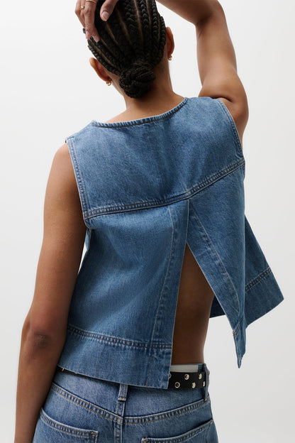 RUE POPOVER SWING SHIRT- SAIL AWAY