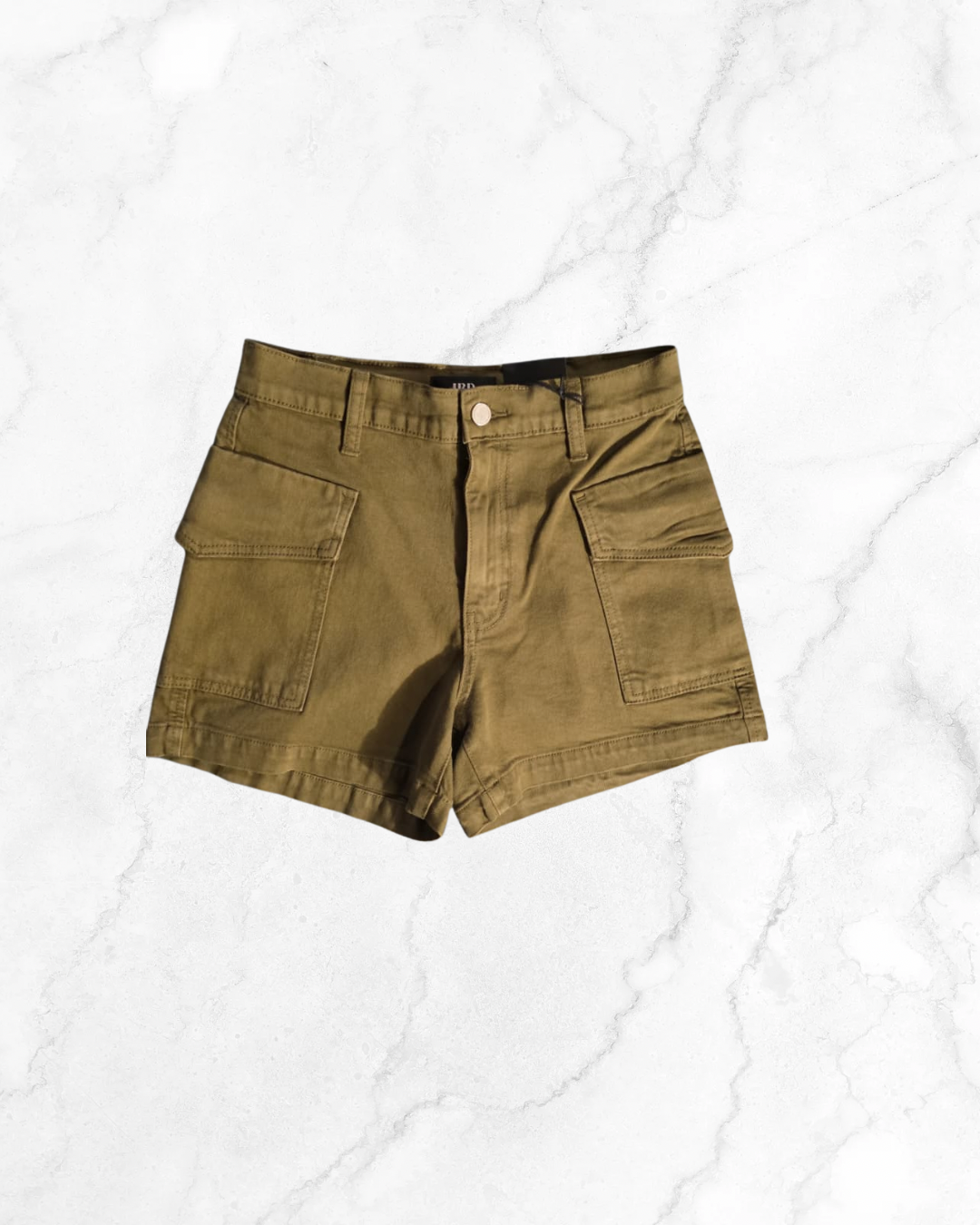 CARGO STRETCH SHORTS - OLIVE