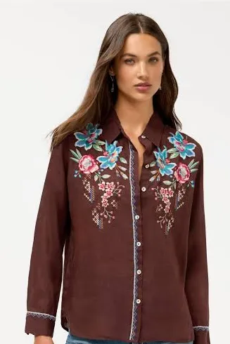 Contrast Binding Shirt -Elsarose