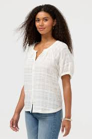 Avah Button Down Shirt -Rowie Patchwork
