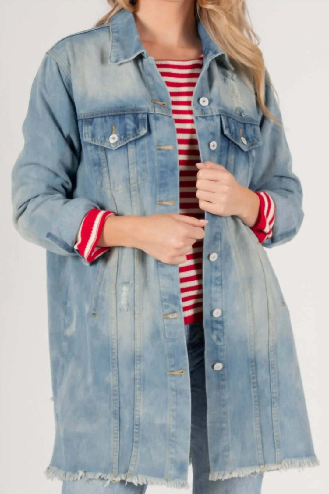 J70112-B OVERSIZED DENIM JACKET