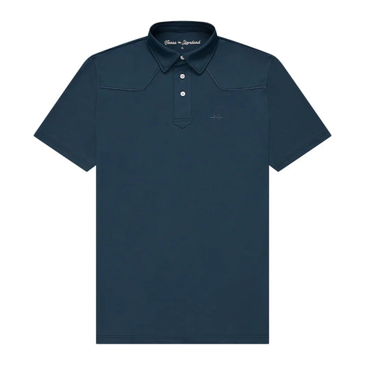 LARIAT WESTERN POLO - BLUE