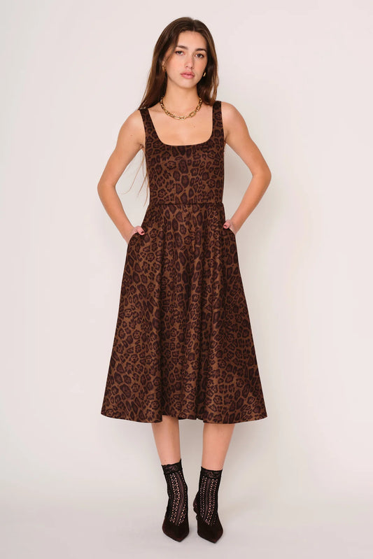 Classic Leopard Audrey Dress