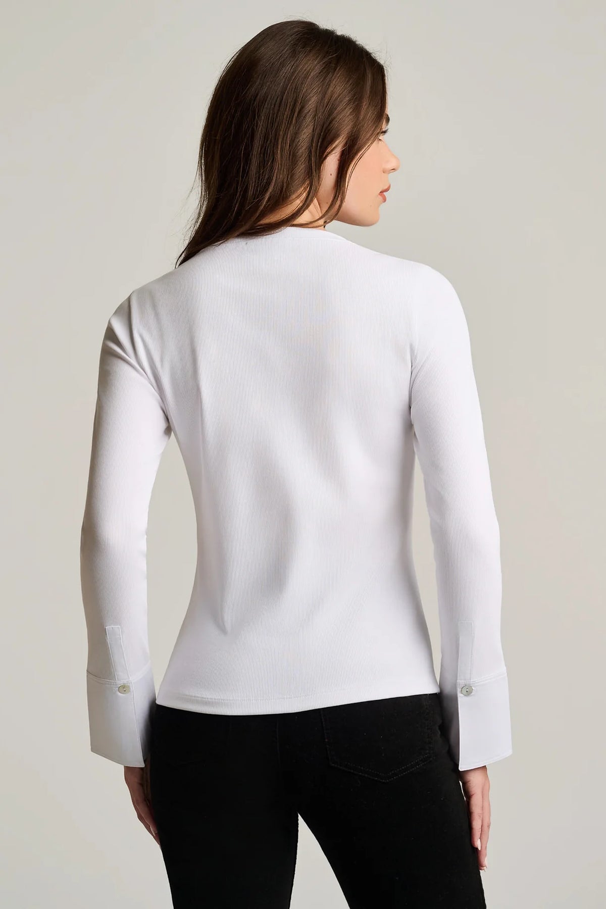Pure Rib Cuff White