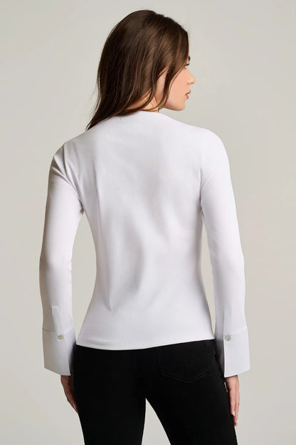 Pure Rib Cuff White