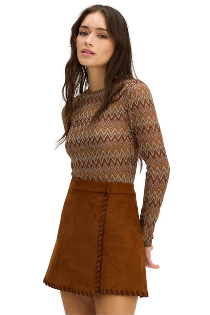 Chesnut Whipstitch Ezra Skirt