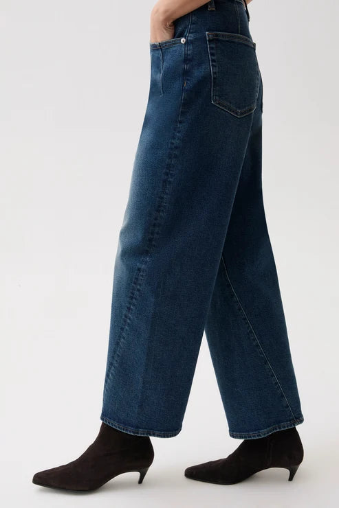 Kyra Ankle High Rise Bowed Wide Leg - Cosmic