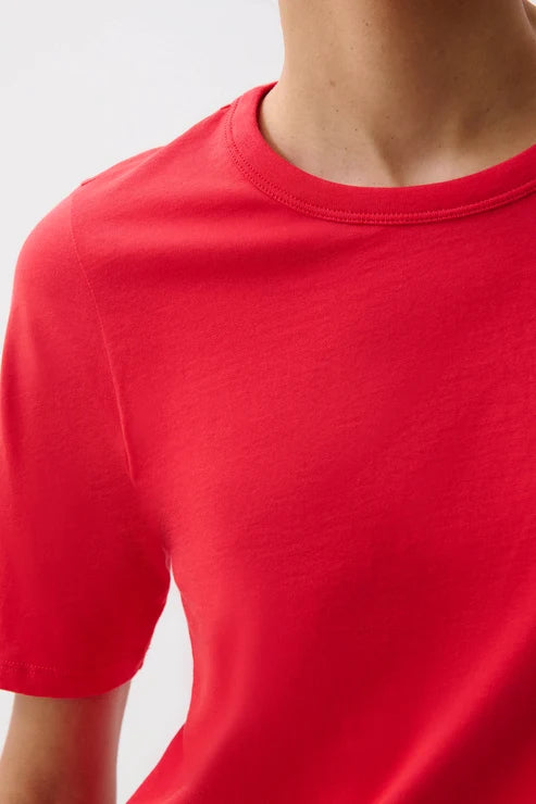 Melika Quarter Sleeve Crew Neck Tee - Negroni
