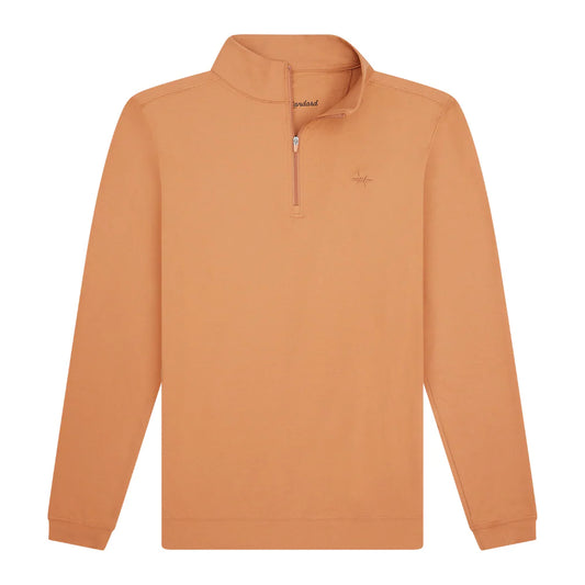 BURNT ORANGE PERFORMANCE QUARTER ZIP
