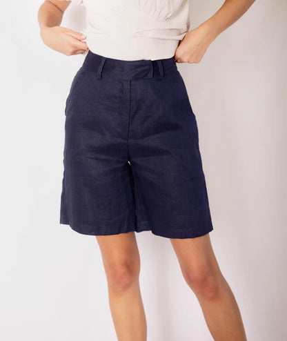 Linen Bermuda Shorts
