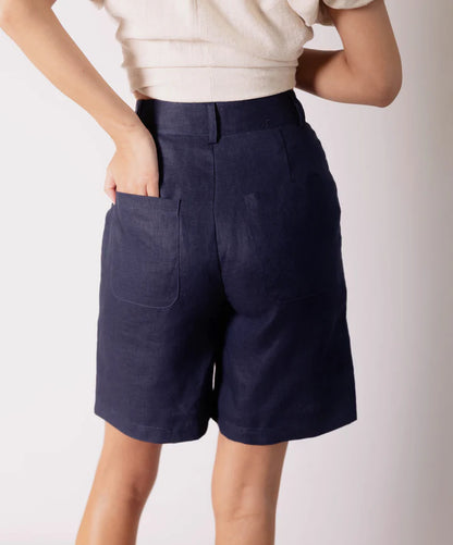 Linen Bermuda Shorts