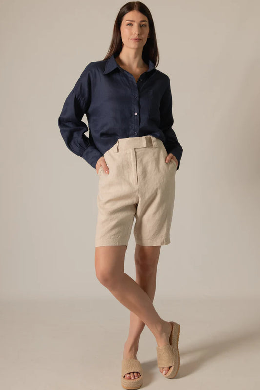 Linen Bermuda Shorts
