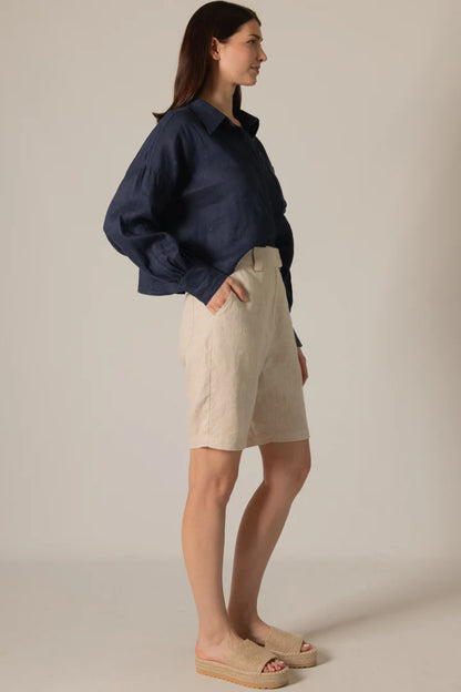 Linen Bermuda Shorts