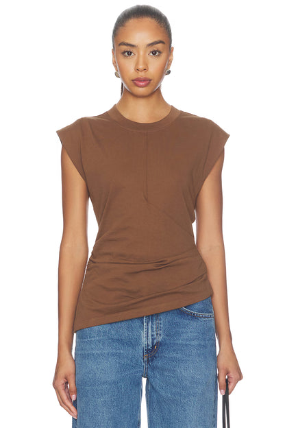 NYA DRAPED TEE - JAVA
