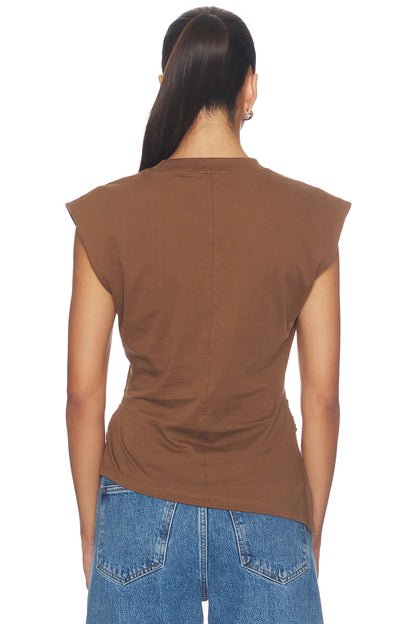 NYA DRAPED TEE - JAVA