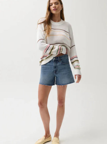 KENNEDY RELAXED MID RISE CUT OFF/ CITYSCAPE