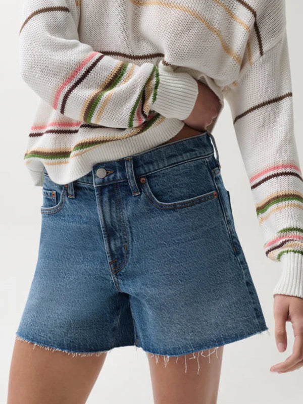 KENNEDY RELAXED MID RISE CUT OFF/ CITYSCAPE