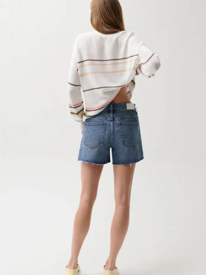 KENNEDY RELAXED MID RISE CUT OFF/ CITYSCAPE