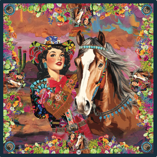 QUEEN OF THE RODEO - SHORTY 26" X 26"