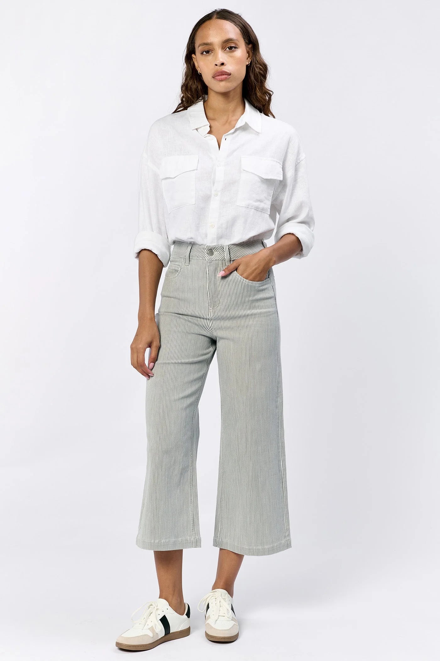 RAILROAD GREY DENIM TROUSERS