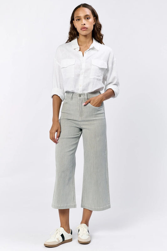 RAILROAD GREY DENIM TROUSERS