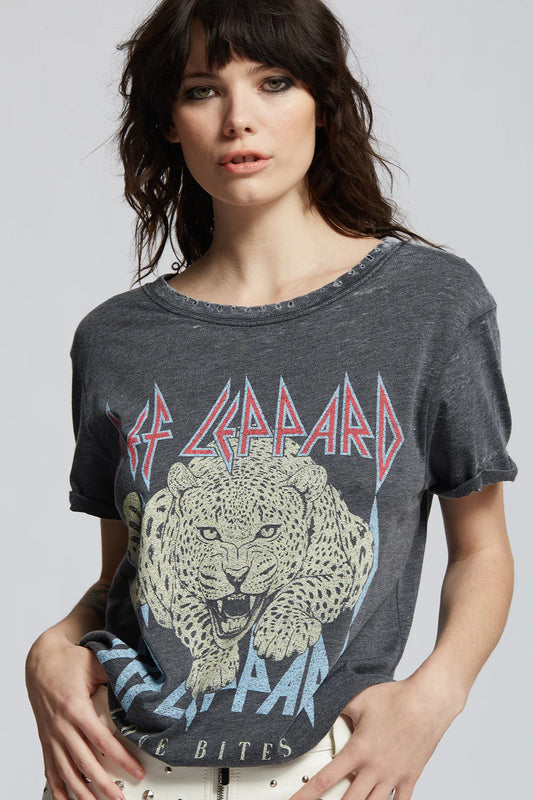 Def Leppard Love Bites Burnout Tee