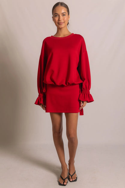 Cherry Red Butter Modal Skort