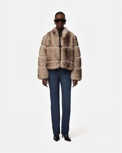 Grey Sai Mink Coat