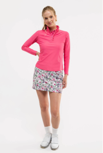 Ava Ruffle Quarter Zip