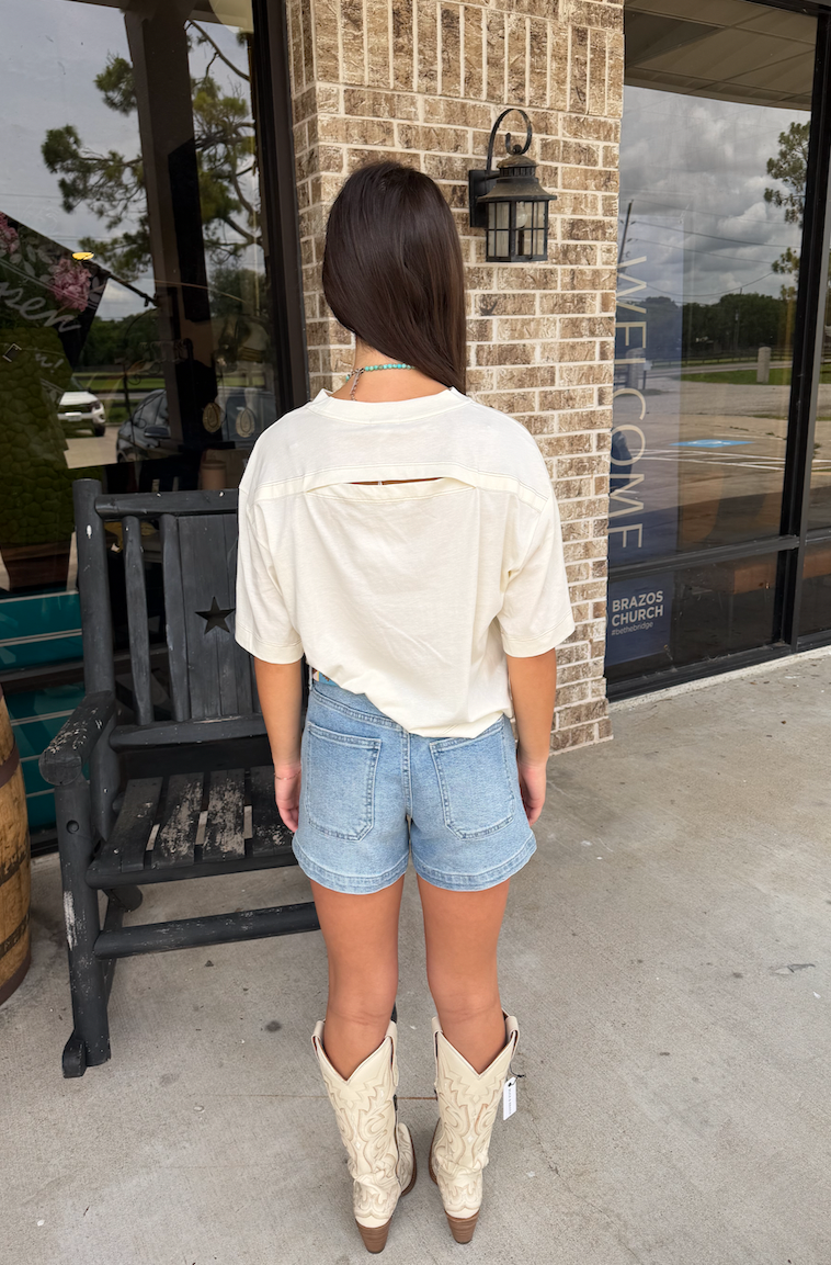 Mae cropped Tee