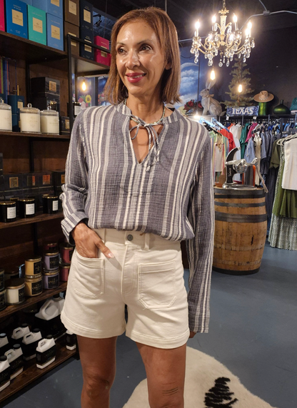 DUNE COTTON GAUZE HARBOR TOP