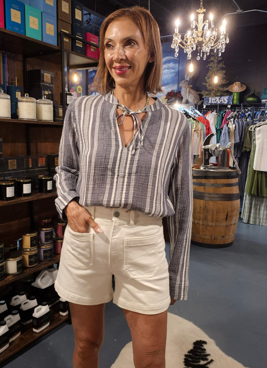 DUNE COTTON GAUZE HARBOR TOP