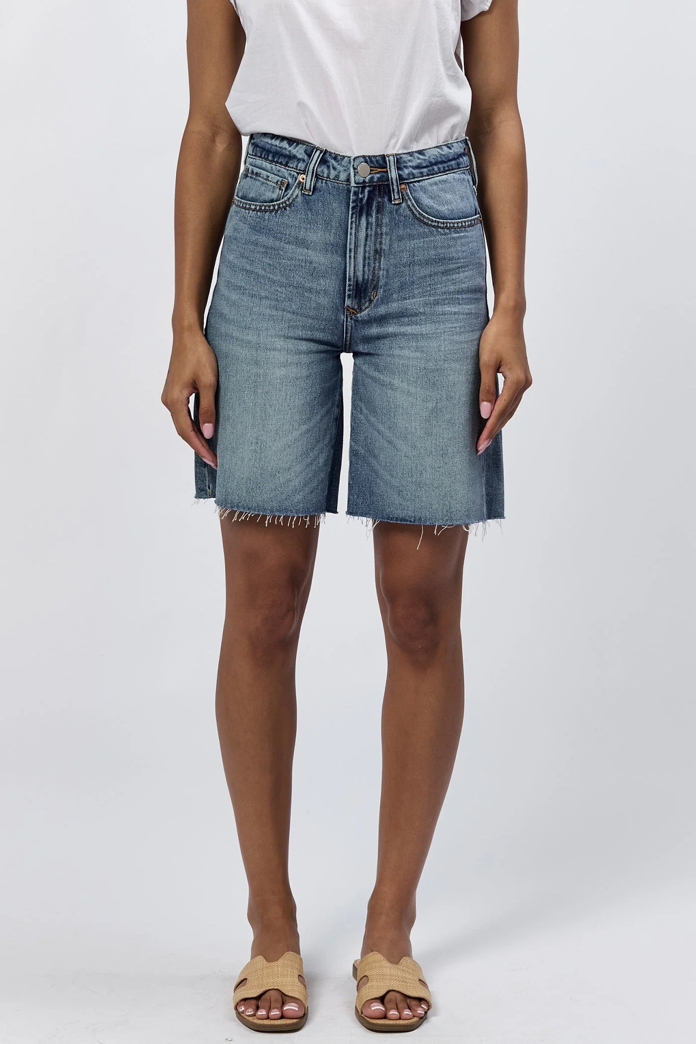 WAVELINE BOYFRIEND DENIM SHORTS