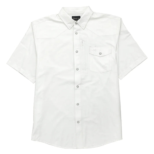 WHITE SHORT-SLEEVE WESTERN FIELD SHIRT