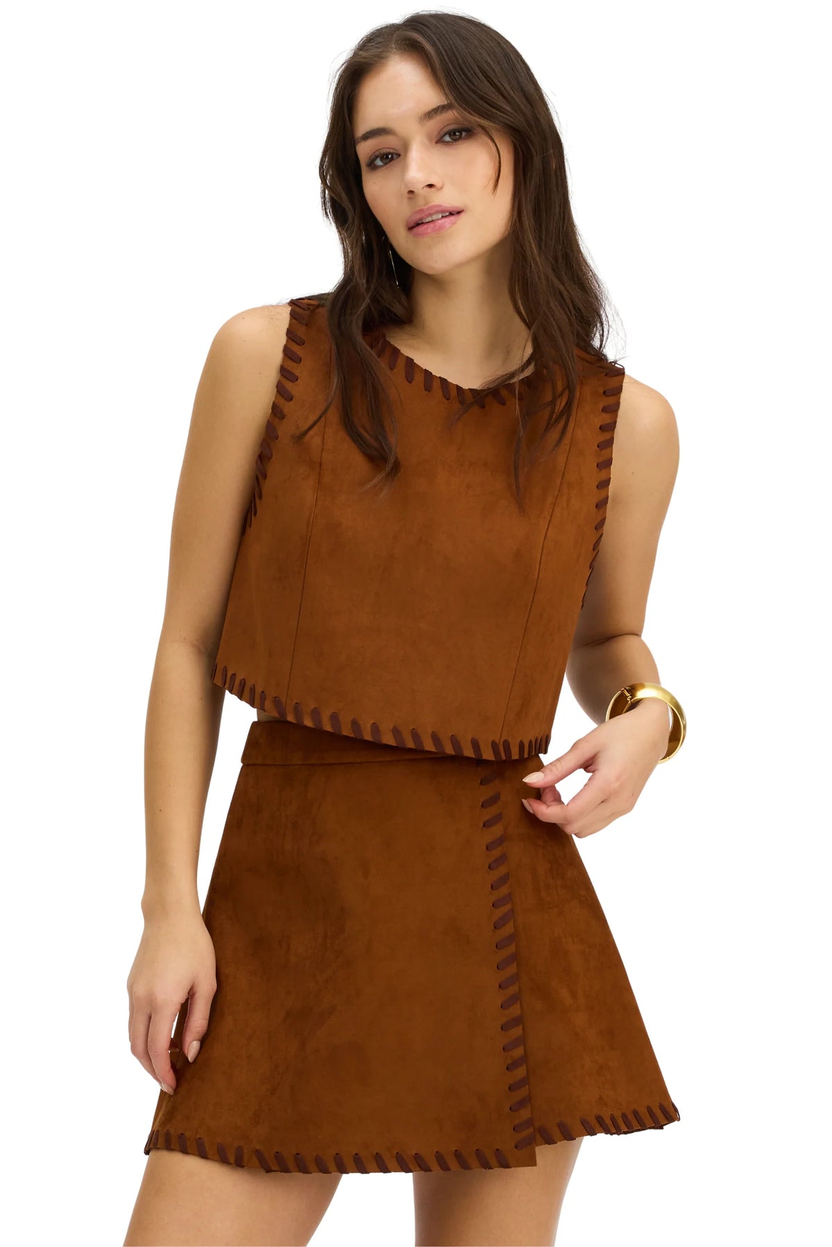 Chesnut Whipstitch Ezra Skirt