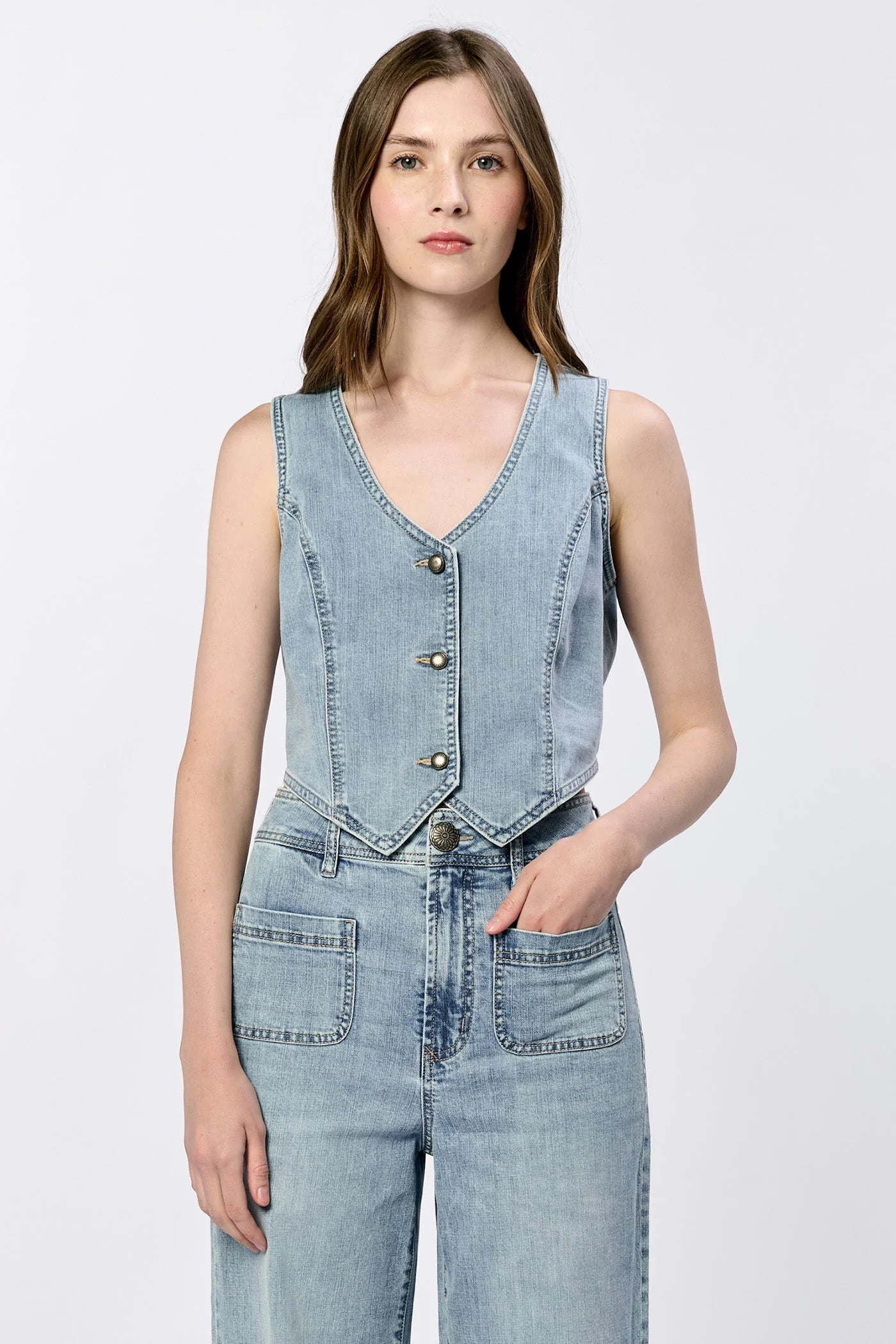 ZURIE NORRIS DENIM VEST