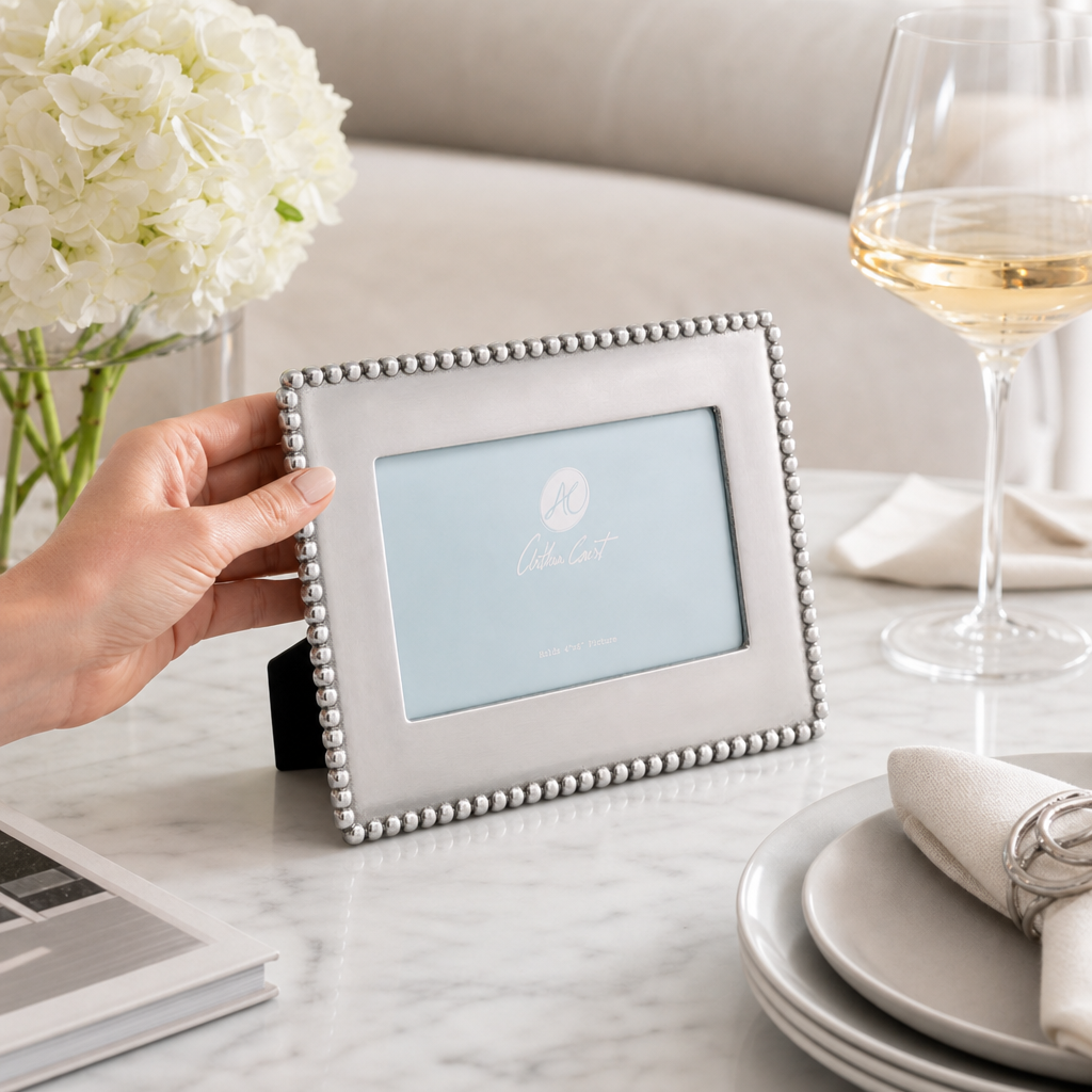 Engravable Beaded Photo Frame 4x6