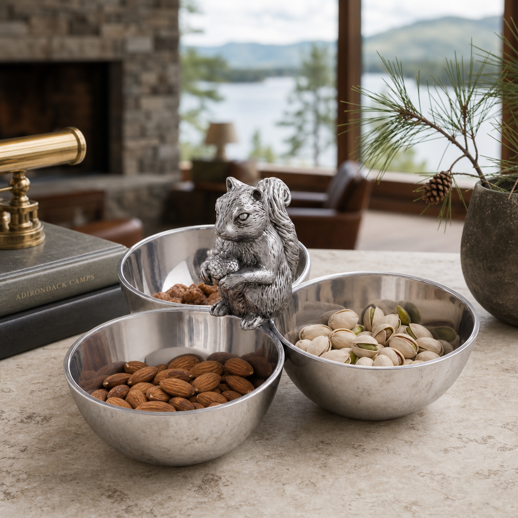 Squirrel 3 Nut Bowl