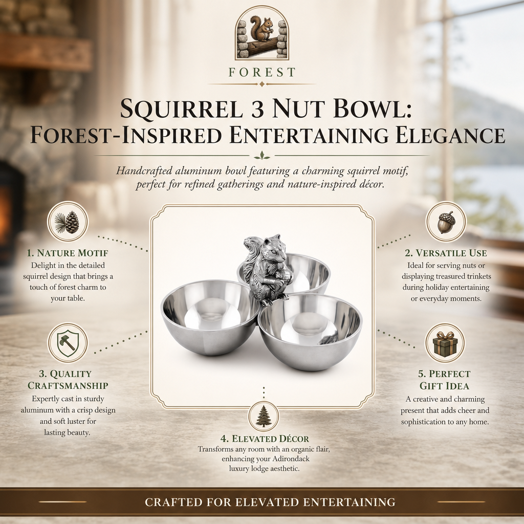 Squirrel 3 Nut Bowl