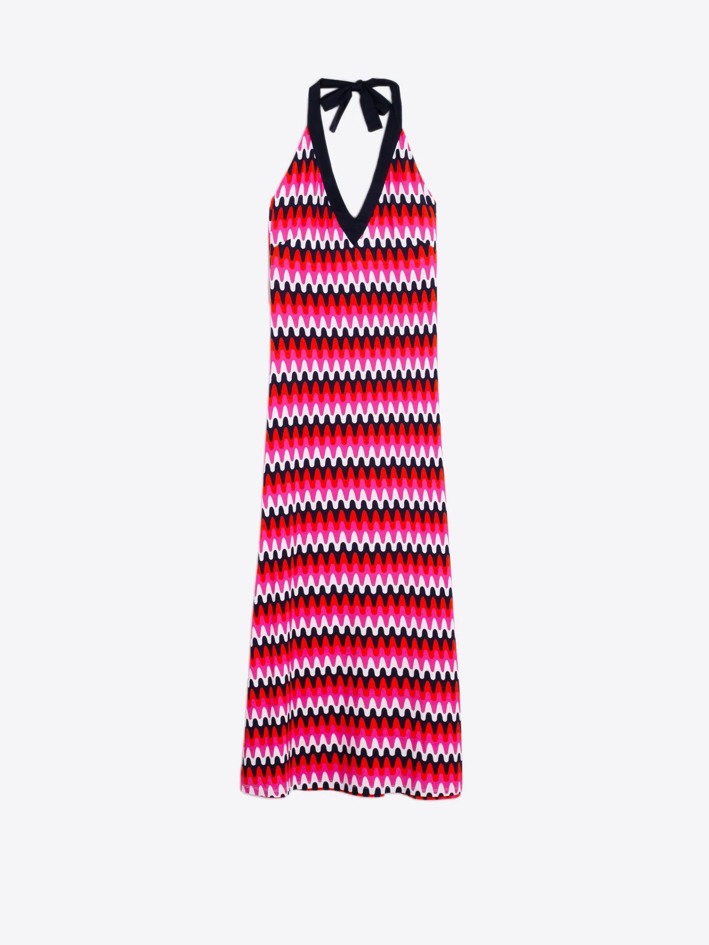 VESTIDO DANIELA ONDAS PUNTO PRINT DRESS