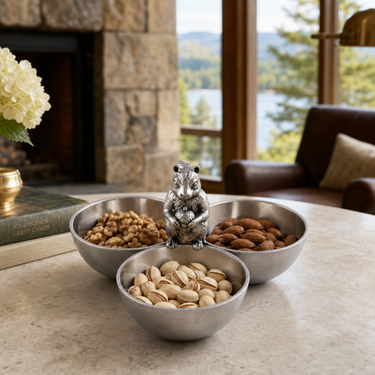 Squirrel 3 Nut Bowl