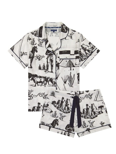 Marfa Toile Pajama Shorts Set