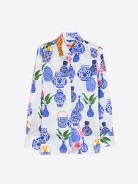 MARIELA PORCELANA AZUL BLOUSE