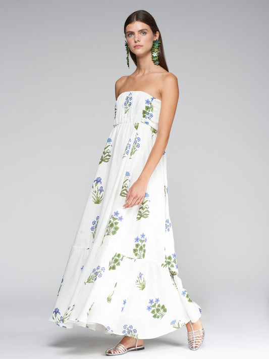 FLORAL AZUL LINO