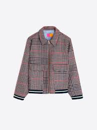 PLAID BOMBER JACKET