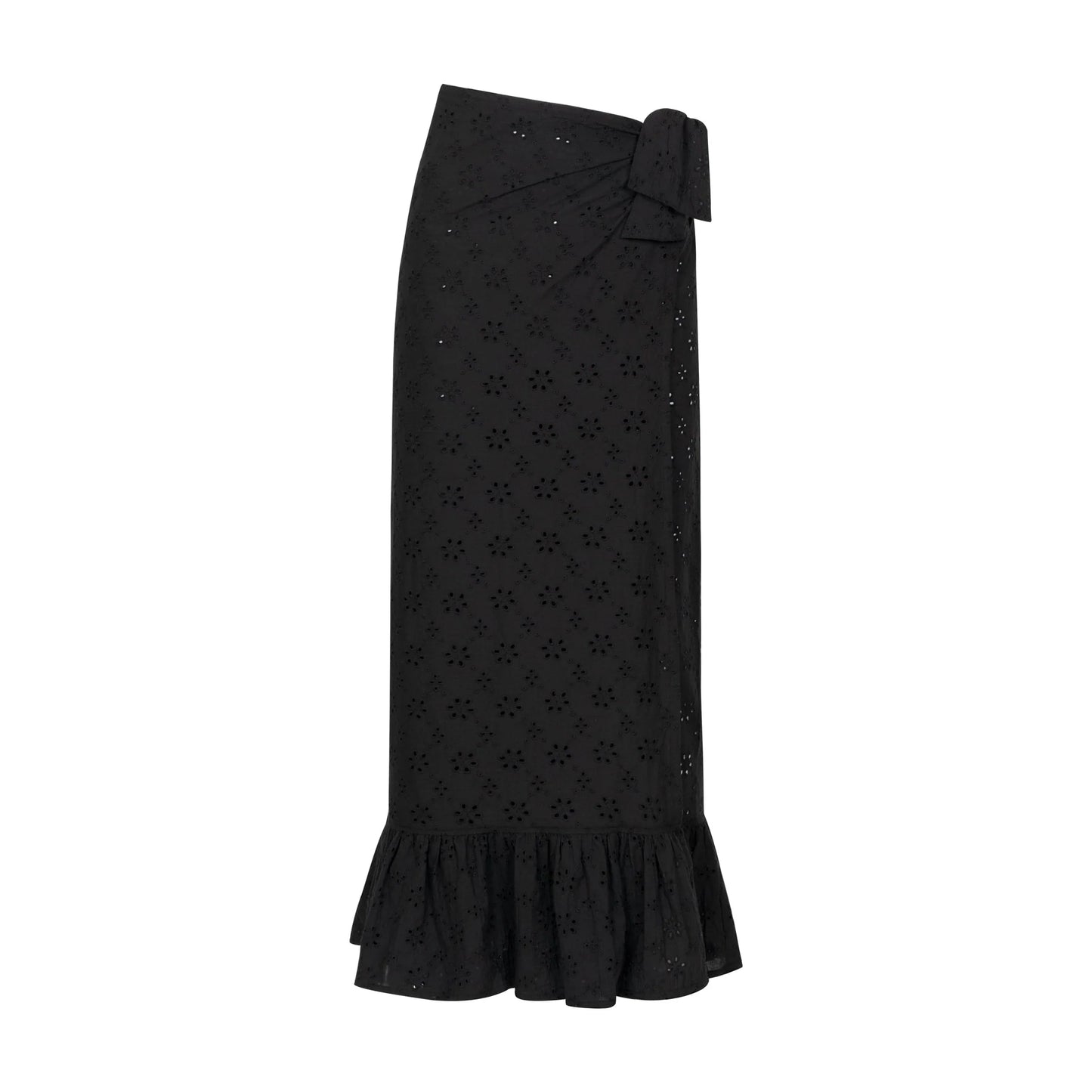 BLACK EYELET VIENNA SARONG