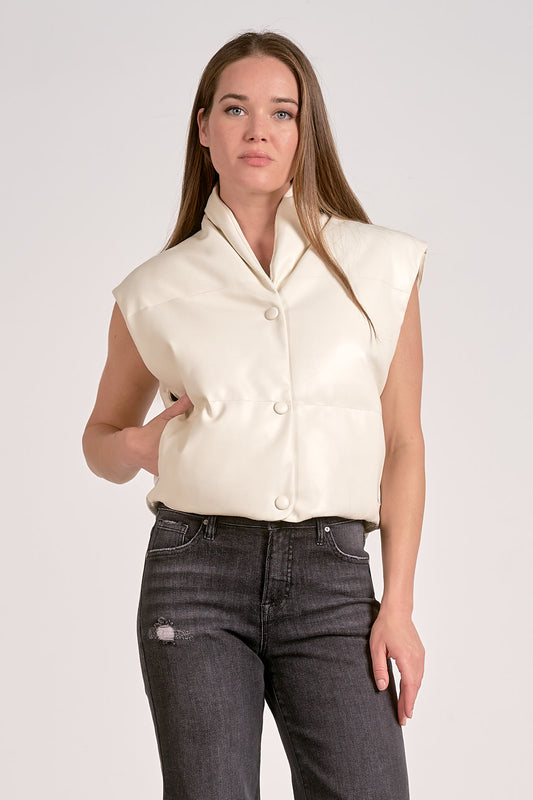 HIGH COLLAR VEST