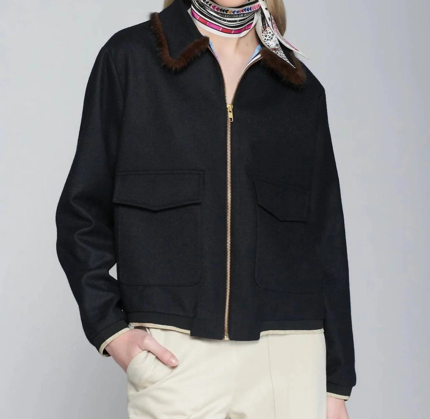 BLACK BOMBER JACKET